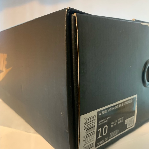 Womens Nike Zoom Double Stacked Volt Black Sneakers - Picture 13 of 15